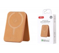 Картхолдер плюс AirTag метка XO LP04 Magnetic Card Pouch Anti-Loss Locator (Apple MFI certified, for Apple system devices) orange