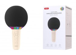 Караоке микрофон с колонкой XO BE50 Lollipop Bluetooth Microphone beige