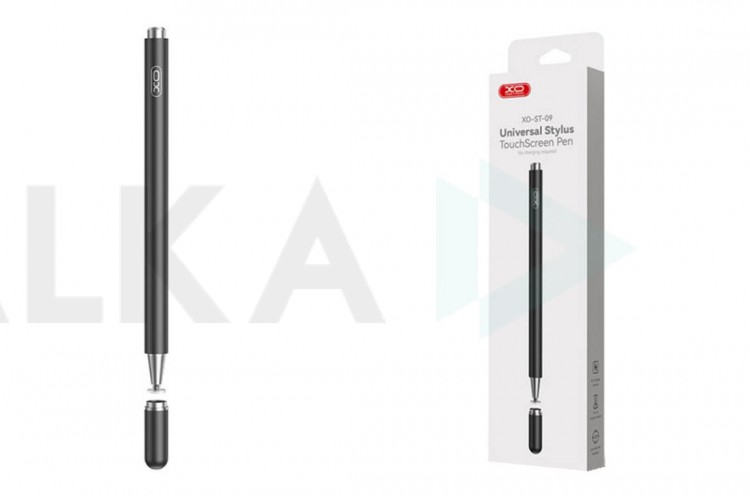 Стилус XO ST-09 Universal touch-sensitive Capacitor Pen (1 built-in spare tip) Black