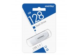 Флешка USB 2.0 Smartbuy Scout White 128GB (SB128GB2SCW)
