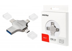 Флешка USB 3.0 Smartbuy MC15 Metal Quad 256GB (SB256GBMC15)