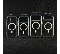 Чехол для iPhone 17 Air (6,6) с силиконовым бампером MagSafe (прозрачный)
