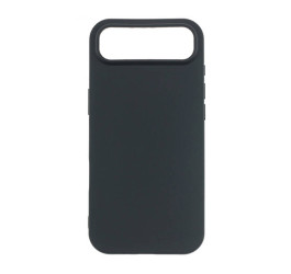 Чехол силиконовый для iPhone 17 Air (6,6) тонкий (черный)