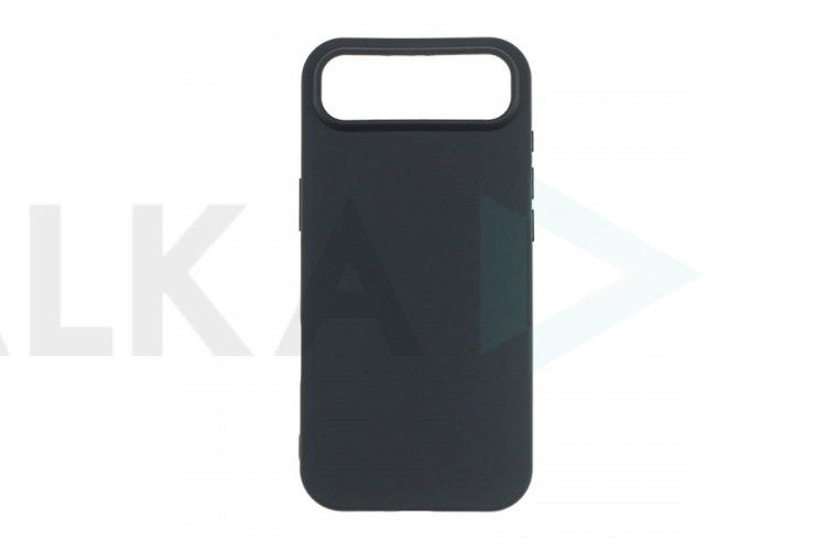 Чехол силиконовый для iPhone 17 Air (6,6) тонкий (черный)
