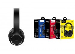 Наушники мониторные беспроводные HOCO W28 Journey wireless headphones Bluetooth (черный)