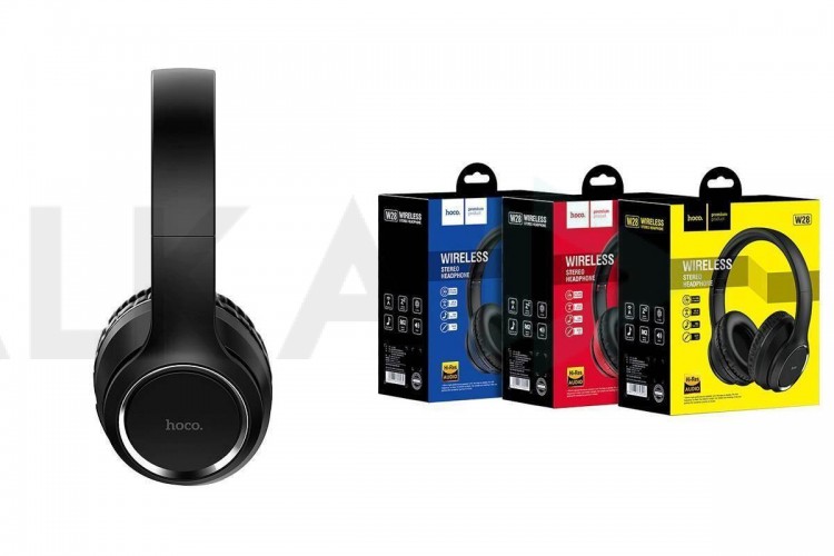 Наушники мониторные беспроводные HOCO W28 Journey wireless headphones Bluetooth (черный)