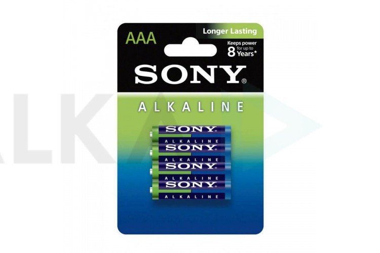 Батарейка алкалиновая SONY LR03 BL4/ААА упаковка блистер цена за 4 шт