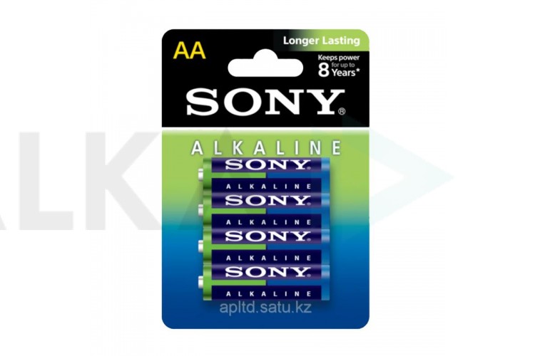 Батарейка алкалиновая SONY LR06 BL4/АА упаковка блистер цена за 4 шт