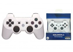 Геймпад беспроводной для Sony PlayStation 3 (упаковка картон) белый PS3