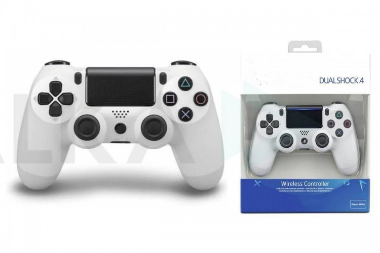 Геймпад беспроводной для Sony PlayStation 4 (ver. 2) белый PS4