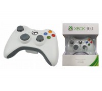 Геймпад беспроводной для X-BOX 360 белый (упаковка светлая, картон)
