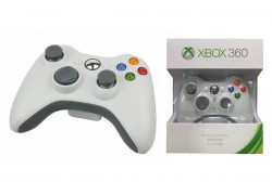 Геймпад беспроводной для X-BOX 360 белый (упаковка светлая, картон)