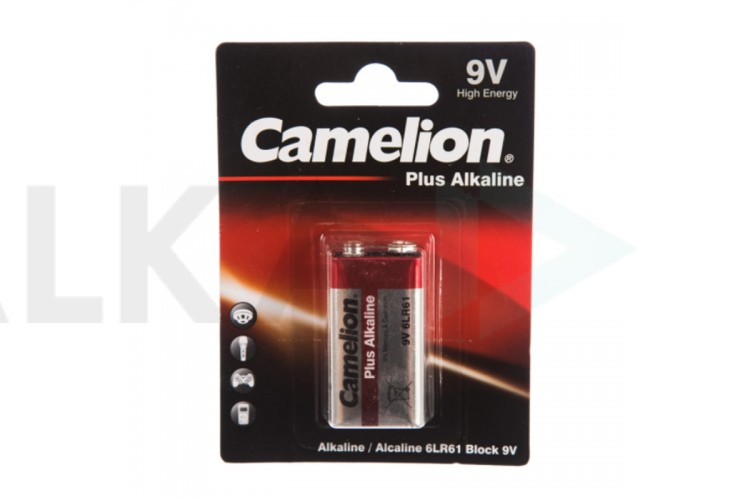 Батарейка алкалиновая Camelion 6LR61 крона/1BL Plus Alkaline (цена за блистер 1 шт)