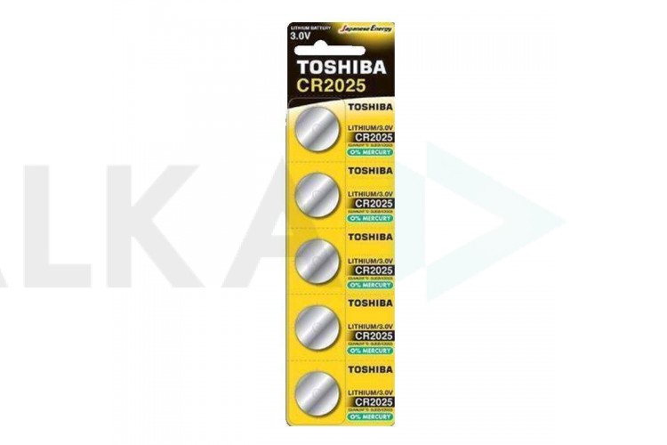 Батарейка литиевая Toshiba CR2025/5BL цена за блистер 5 шт