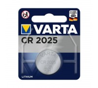 Батарейка литиевая VARTA CR2025/1BL цена за блистер 1 шт