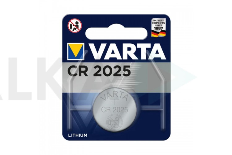 Батарейка литиевая VARTA CR2025/1BL цена за блистер 1 шт