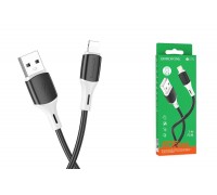 Кабель USB - Lightning BOROFONE BX79 2,4A силиконовый (черный) 1м 