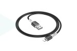 Кабель USB - Lightning BOROFONE BX79 2,4A силиконовый (черный) 1м