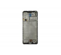 Дисплей для Samsung A217F Galaxy A21s Black в сборе с тачскрином + рамка 100%