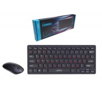 Комплект клавиатура+мышь беспроводной Perfeo "mini COMBO" USB PF_B4898 (черный)