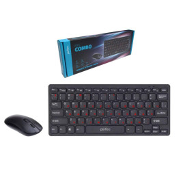 Комплект клавиатура+мышь беспроводной Perfeo "mini COMBO" USB PF_B4898 (черный)