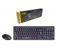 Комплект клавиатура+мышь беспроводной Perfeo "TEAM" USB PF_A4785 (черный)