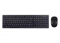 Комплект клавиатура+мышь беспроводной Perfeo "TWIN" USB PF_A4500 (черный)