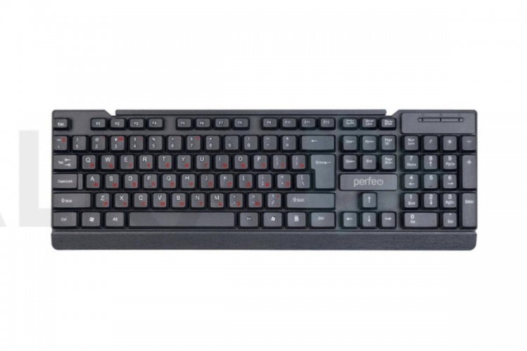 Клавиатура проводная Perfeo "NICE" Multimedia, USB  PF_A4795 (черный)