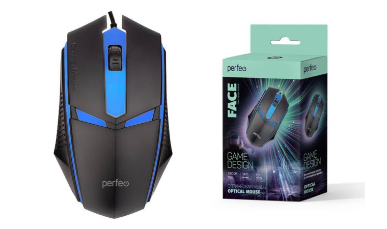 Мышь игровая проводная Perfeo "FACE", 3 кн, USB 7 цв. подсветка, 1000 DPI PF_A4797 (черный) Мышь игровая проводная Perfeo "FACE", 3 кн, USB 7 цв. подсветка, 1000 DPI PF_A4797 (черный)