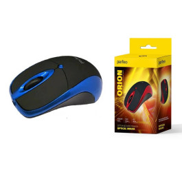 Мышь проводная Perfeo "ORION", 3 кн, DPI 1000, USB PF_A4792 (черно-синий)
