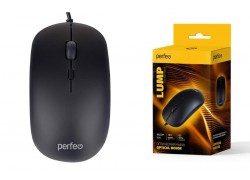 Мышь проводная Perfeo "LUMP", 3 кн, DPI 1000, USB PF_B4896 (черный)