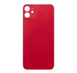 Задняя крышка (стекло) для iPhone 11 (красный) легкая установка CE (литое стекло)