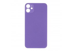 Задняя крышка (стекло) для iPhone 11 (фиолетовый) легкая установка CE (литое стекло)