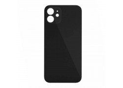 Задняя крышка (стекло) для iPhone 12 (черный) легкая установка (литое стекло)