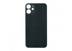 Задняя крышка (стекло) для iPhone 12 mini (черный) легкая установка (литое стекло)