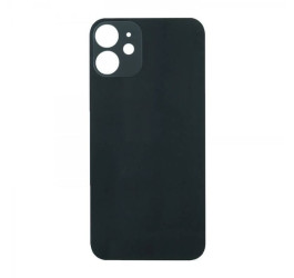 Задняя крышка (стекло) для iPhone 12 mini (черный) легкая установка (литое стекло)