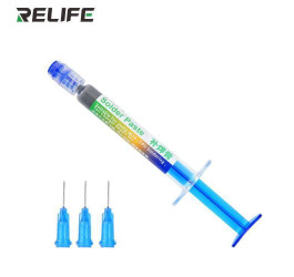 Паста паяльная RELIFE RL-405 в шприце, с набором игл (3 мл)