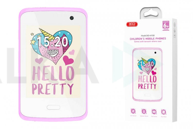 Телефон XO H150 Kids Smart 2G Cell Phone 2.8” Screen 30W Pixel (With Case + Lanyard) White + Purple