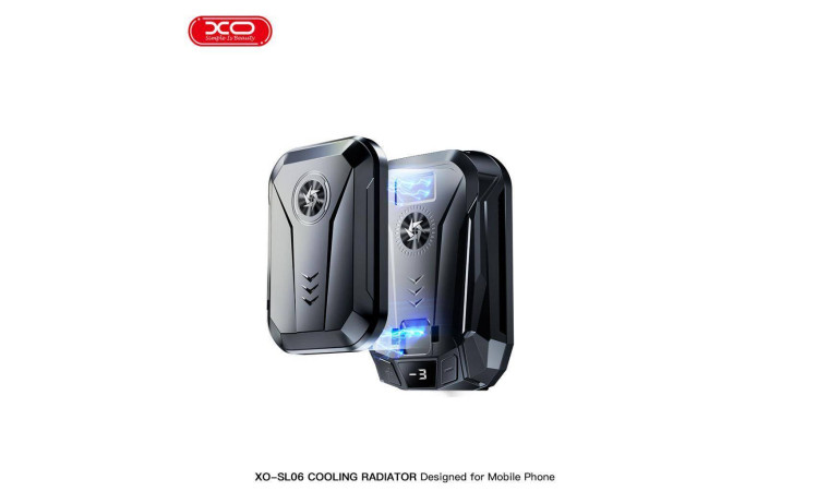 Игровой кулер XO SL06 Portable Rechargeable Battery Model Digital Intelligent Semiconductor Heat Sink (External Back Coin Battery 1500mAh) Black Игровой кулер XO SL06 Portable Rechargeable Battery Model Digital Intelligent Semiconductor Heat Sink (External Back Coin Battery 1500mAh) Black