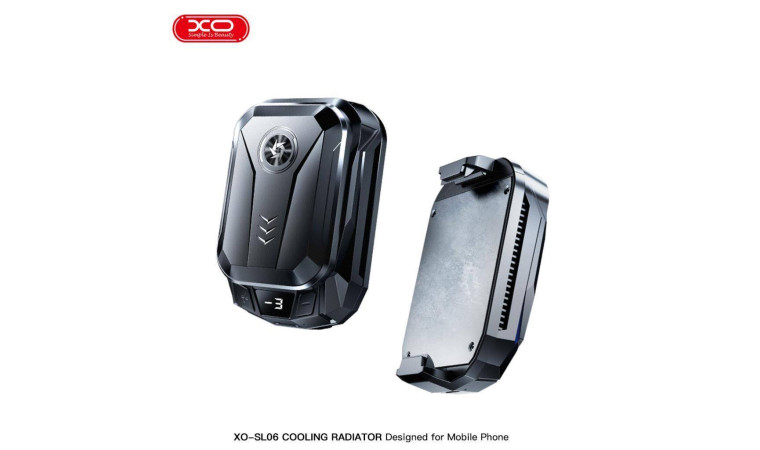 Игровой кулер XO SL06 Portable Rechargeable Battery Model Digital Intelligent Semiconductor Heat Sink (External Back Coin Battery 1500mAh) Black Игровой кулер XO SL06 Portable Rechargeable Battery Model Digital Intelligent Semiconductor Heat Sink (External Back Coin Battery 1500mAh) Black