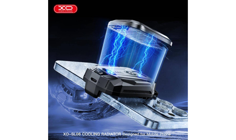 Игровой кулер XO SL06 Portable Rechargeable Battery Model Digital Intelligent Semiconductor Heat Sink (External Back Coin Battery 1500mAh) Black Игровой кулер XO SL06 Portable Rechargeable Battery Model Digital Intelligent Semiconductor Heat Sink (External Back Coin Battery 1500mAh) Black