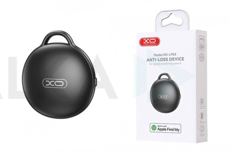 Беспроводная метка AirTag XO LP03 Loss Prevention Locator (Apple MFI Certified for Apple System Devices) Single Pack Black