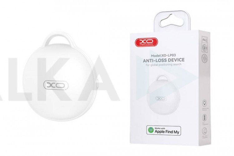 Беспроводная метка AirTag XO LP03 Loss Prevention Locator (Apple MFI Certified for Apple System Devices) Single Pack white