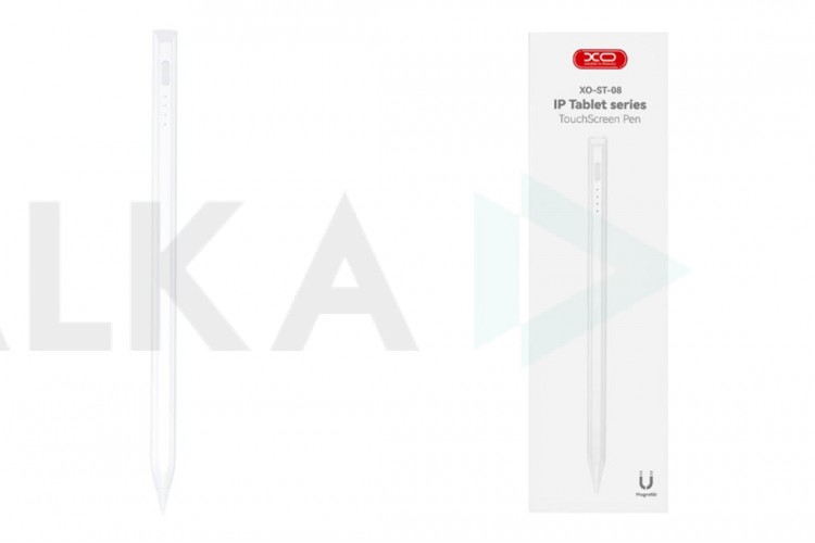 Стилус XO ST-08 Magnetic Capacitive Pen for Ipad Prevents False Contacts White