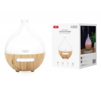 Увлажнитель воздуха XO HF12 Transparent+Wood Grain Model Colorful Lights Spray Humidifying Aromatherapy Diffuser White