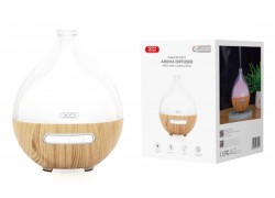 Увлажнитель воздуха XO HF12 Transparent+Wood Grain Model Colorful Lights Spray Humidifying Aromatherapy Diffuser White