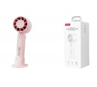 Вентилятор XO MF93 Mini Desktop/Handheld Fan (can be used as holder) 400mAh pink