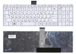 Клавиатура для ноутбука Toshiba Satellite C850, C870, C875 белая