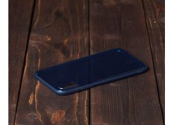 Чехол для iPhone X плотный (прозрачный затемненный)