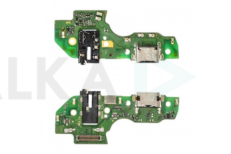 Шлейф для Samsung A226B Galaxy A22s с разъемом зарядки + разъем гарнитуры (плата) HQ